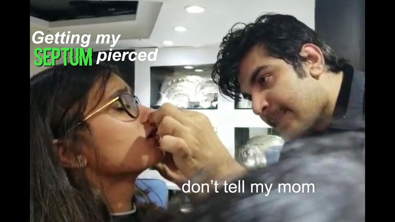 GETTING MY SEPTUM PIERCED but my mom doesn’t know