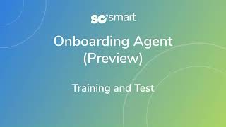 AI-Driven Onboarding: Training & Test Agent