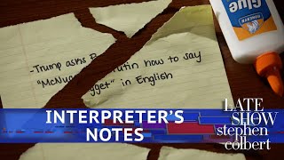The Interpreter's Notes From The Trump-Putin Meeti...