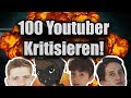 100 YouTuber kritisieren ft. KuchenTV, Firegoden, JF not Kennedy..