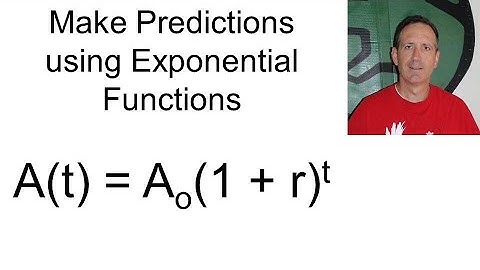 Make Predictions using Exponential Functions