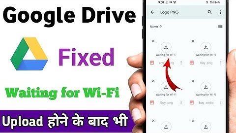 Google drive waiting for wifi problem fixed / Google drive me photo upload kaise kare