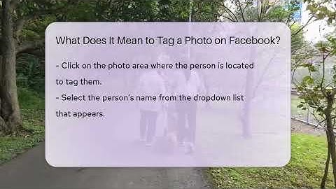What Does It Mean to Tag a Photo on Facebook? - Everyday-Networking