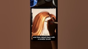 How to draw hair in Procreate?