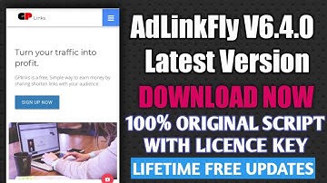 Adlinkfly Latest Script Free Download | Adlinkfly Original Latest Version Script Free Download