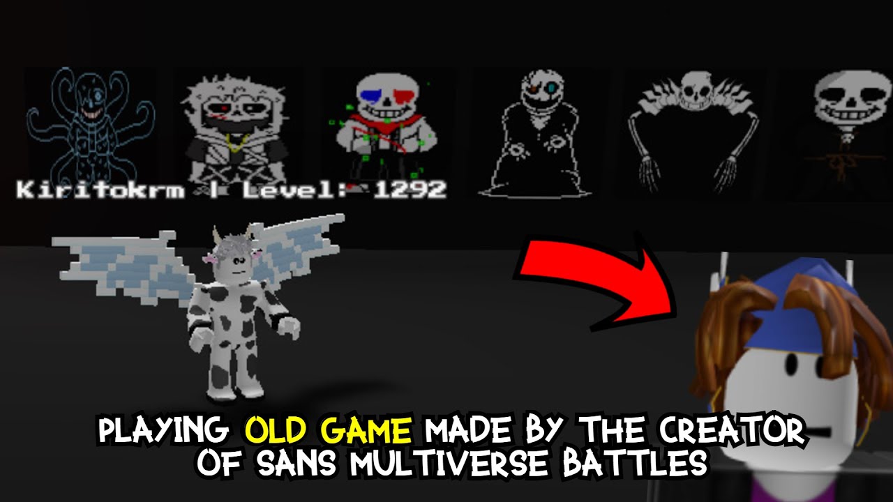 Playing Old Game Made By The Creator Of Sans Multiversal Battles Roblox Sans Multiverse Youtube - roblox sans multiversal battles how to reset