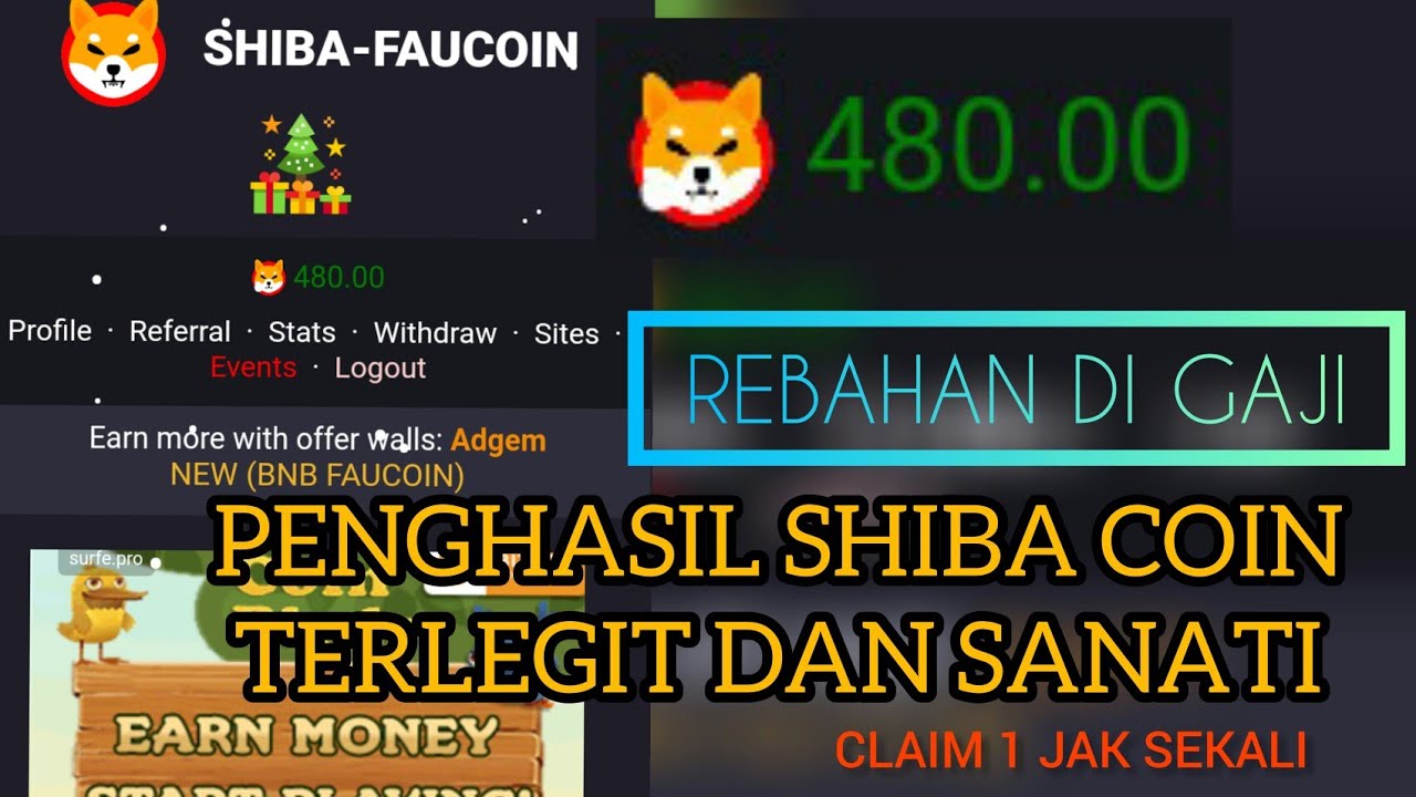 PENGHASIL SHIBA COIN LEGIT!!GAK RIBET, TINGGAL REBAHAN GAJIAN DAAH 