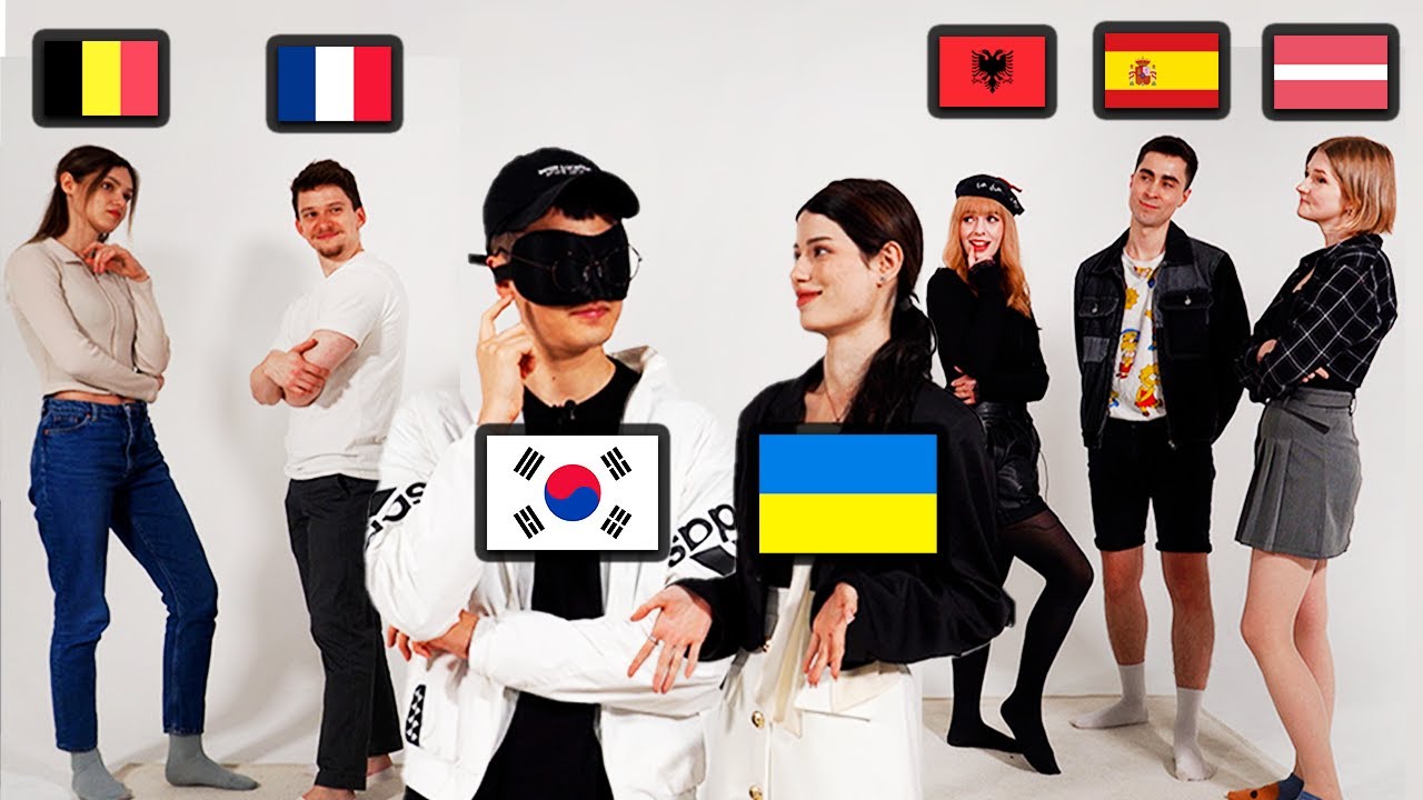 Asian Men Guesses 6 European Languages (Korea, Ukraine, Albania, Spain, France, Belguim)