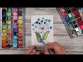 How To do FAST and EASY Watercolour Blend to make STUNNING images (You DONT need watercolour paints)