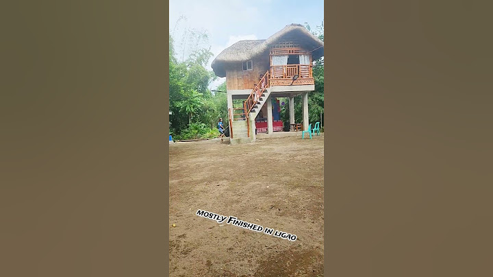 Mostly completed the Nipa Hut in Ligao Albay Philippines