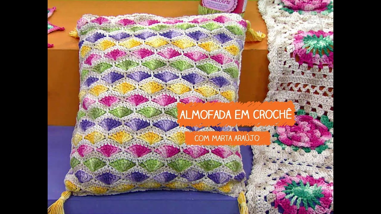 Almofada em Croch u00ea com Marta Araújo Vitrine do Loja Artesanato Rio De Janeiro ~ Almofada em Croch u00ea com Marta Araújo Vitrine do