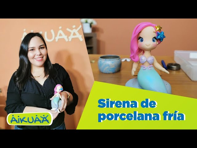 Sirenas De Porcelana Fria, Centros Para Moños En Pasta, Muñecas De