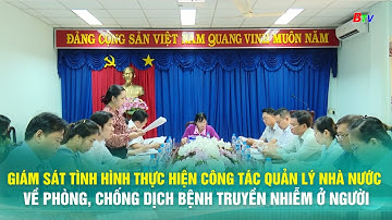 Giám sát tình hình thực hiện công tác quản lý NN về phòng, chống dịch bệnh truyền nhiễm ở người