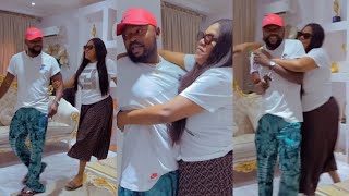 MOMENT ACTRESS TOYIN ABRAHAM DRAGS HER HUSBAND KOLAWOLE AJEYEMI TO CELEBRATE VALENTINES WITH HER