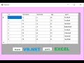 VB.net Tutorial How to Fill datagridview from two sheets in Excel using INNER JOIN