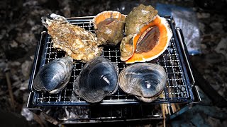 GRILLING clams I DUG UP【ENG SUB】