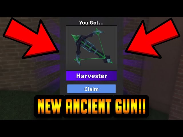 Roblox Murder Mystery 2 MM2 Harvester Ancient Godly Knifes and Guns