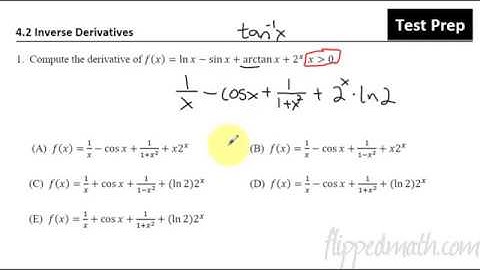 Calculus Test Prep - 4.2