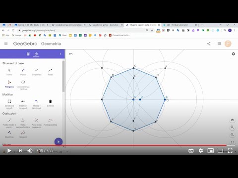 Ottagono a partire dalla circonferenza realizzato con GeoGebra - YouTube