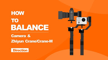 Zhiyun  Crane/Crane-M, Direction of Balancing the Camera
