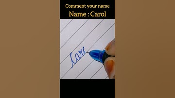 CAROL name in cursive writing #viral #ytshorts #trending #viralvideo #shortsvideo #fyp #comedy
