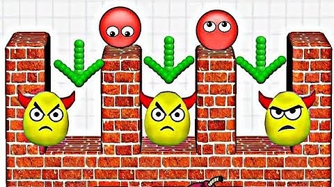 Draw To Smash VS Hide Ball Logic puzzle Game  / ASMR Gameplay / rescue game