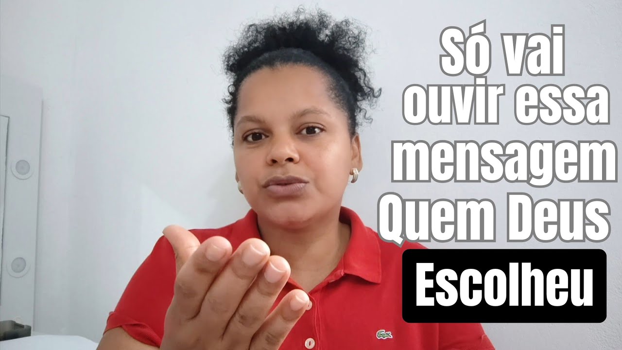 Foi Deus que te GUIOU até essa mensagem ( VOCÊ É UM ESCOLHIDO NÃO RESISTA) pare é ouça. 