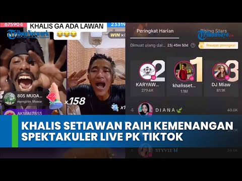 TikTokers Aceh, Khalis Setiawan Raih Kemenangan Spektakuler Live PK TikTok Lawan Karyawan Bandung