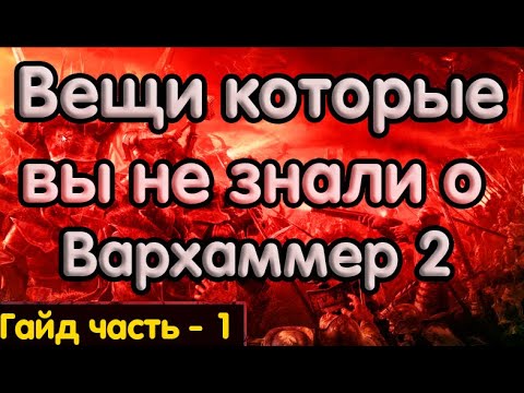 Видео: Вещи которые ты не знал о Total War Warhammer 2 (TWW2)