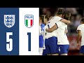 Wubbenmoy scores first lionesses goal  england 51 italy  highlights