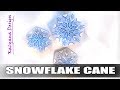 Snowflake cane - polymer clay tutorial 657