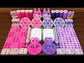 PINK vs PURPLE I Mixing random into Glossy Slime I Satisfying Slime #695