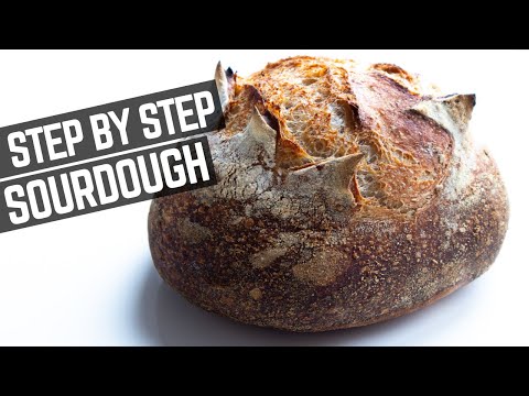 Country sourdough bread, from the video