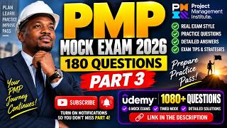 PMP Exam 2026: 180 Practice Questions & Answers | Full PMP Mock Exam: Part 3