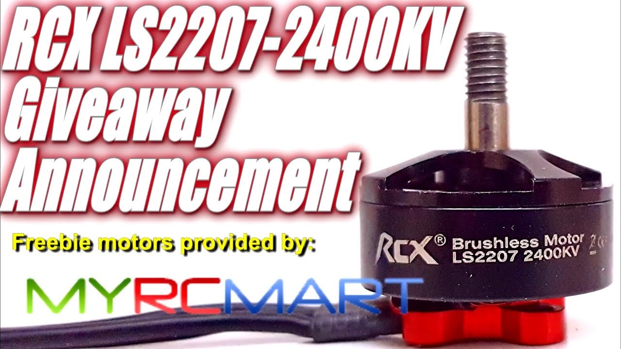 MyRCMart RCX LS2207-2400KV Giveaway: Winner Announcement!!