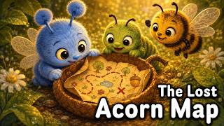 The Lost Acorn Map | Bedtime Story for Toddlers | Gentle Treasure Hunt Tale
