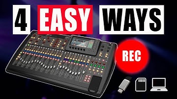 4 Proven Ways to Record Your Live Show Using a Digital Mixer (Feat. Behringer X32)