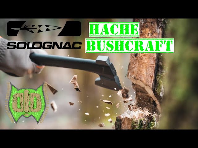 HACHE Bushcraft 35 cm noire SOLOGNAC