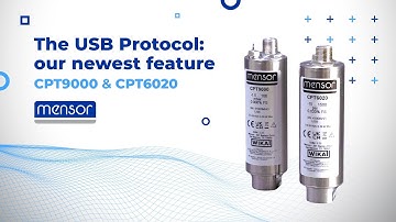 NEW: Mensor’s CPT9000 and CPT6020 Precision Pressure transducers now with a USB port
