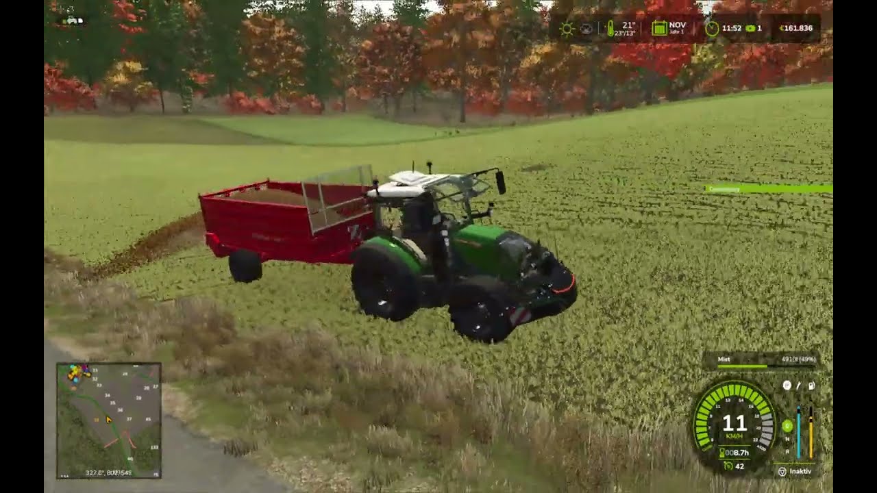 Ls 25 Oberschwaben meine kleine farm floge 7(Mist ausbringen 😅⚒️🤎)