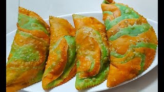 Colourful karanji | पूडाची करंजी | Layered karanji recipe by how to cook that