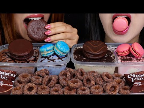 ASMR LOADED ICE CREAM SUNDAES 아이스크림 리얼사운드 먹방 アイスクリーム 冰淇淋 Kem cây