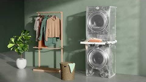 Electrolux stacking kit with slide-out shelf for frontload washer and dryer