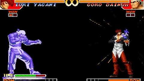 the king of fighter 1997 iori flame BUG