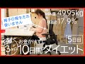 目標ー3キロ!お金をかけずに10日間ダイエット[5日目] / 50キロの壁越えました