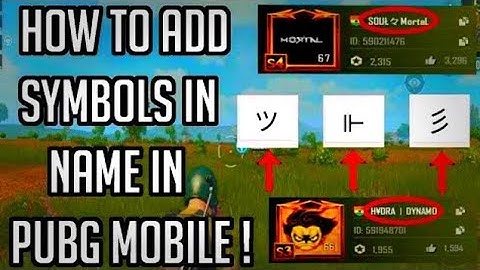 How to write stylish name in pubg Mobile with symbols | emulator | pubg stylish name kaise likhe