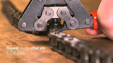 How to cut chain with a Renold Chain Pin Extractor