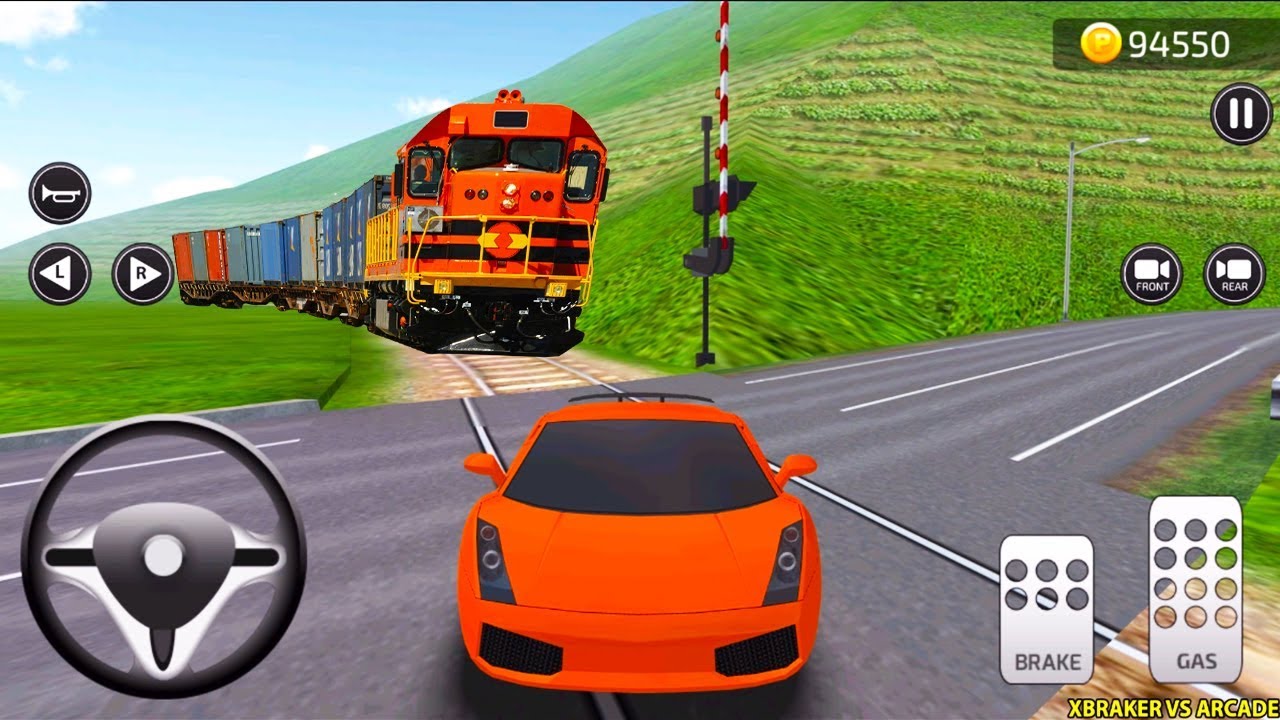 Parking Frenzy 3D Simulator #4 - Luxury Sports Car and Train - Android Gameplay