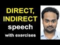 Direct, Indirect Speech (Narration) - Reported Speech - English Grammar - with Exercises &amp; Quiz