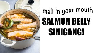 SINIGANG NA SALMON RECIPE– sinigang made of my favorite salmon belly! | Riverten Kitchen